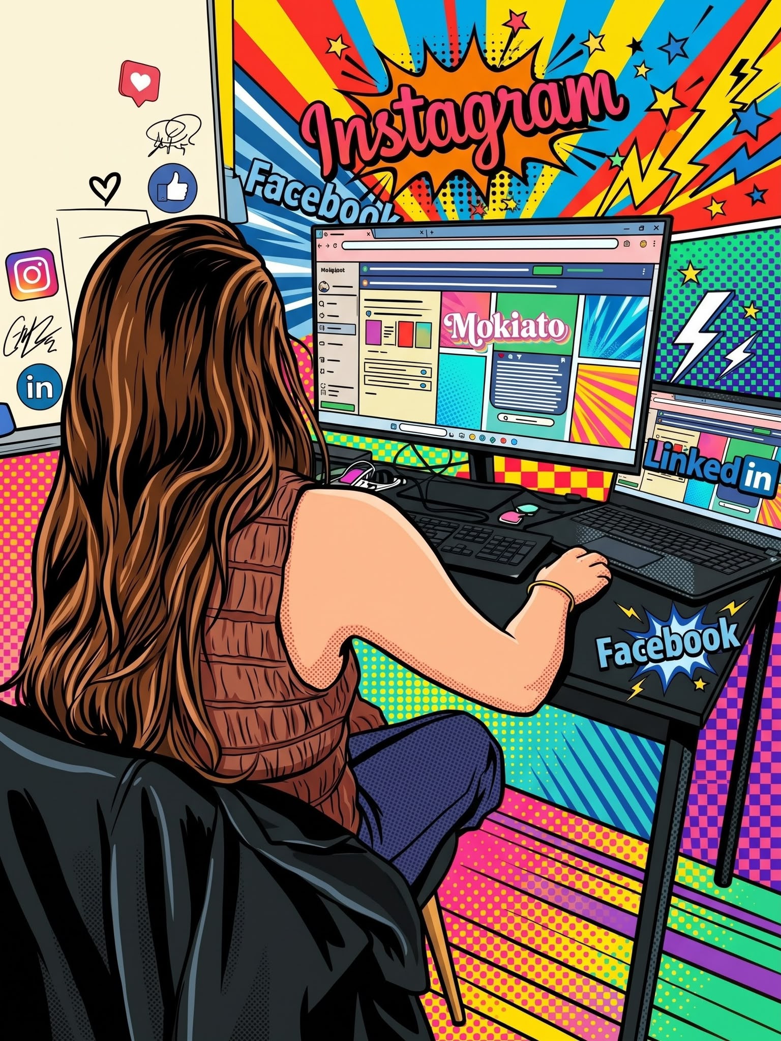 Accompagnement Réseaux Sociaux Instagram Facebook Mokiato