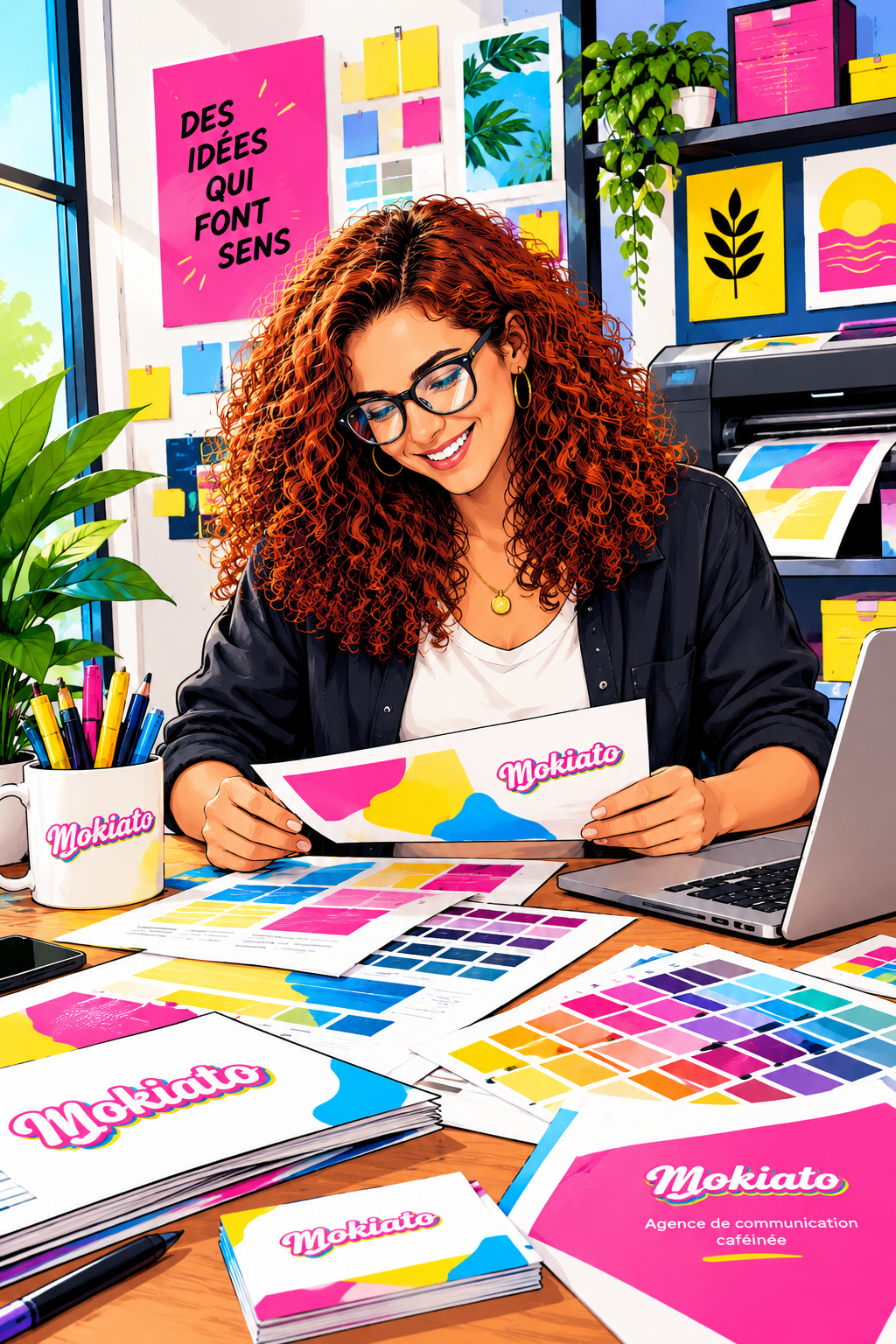 Supports de communication print Mokiato